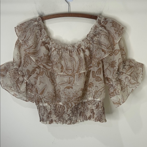 ANTHROPOLOGIE Forever that Girl Off Shoulder Tulle Top Size XL - Picture 16 of 16